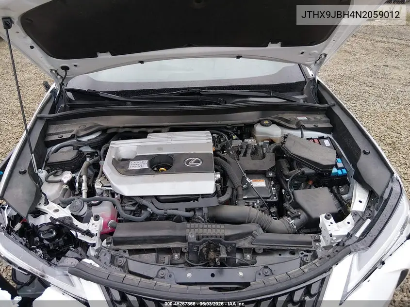 2022 Lexus Ux 250H VIN: JTHX9JBH4N2059012 Lot: 45267866