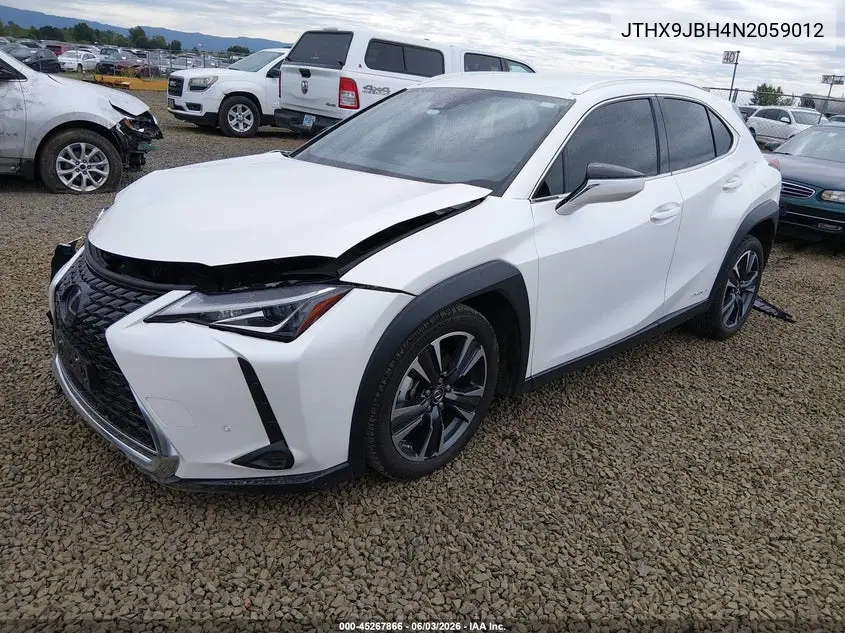 2022 Lexus Ux 250H VIN: JTHX9JBH4N2059012 Lot: 45267866