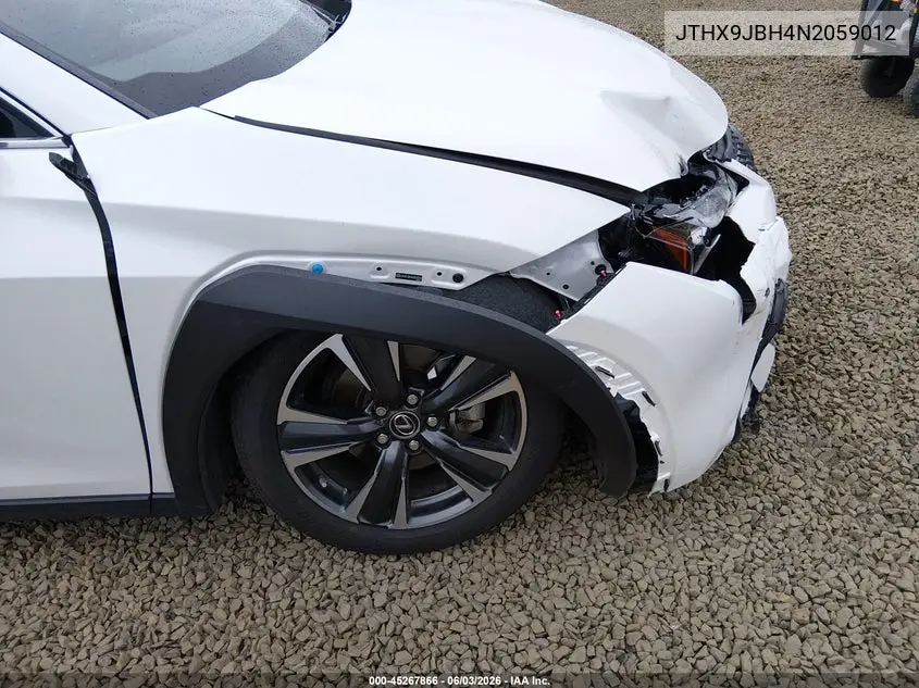 2022 Lexus Ux 250H VIN: JTHX9JBH4N2059012 Lot: 45267866