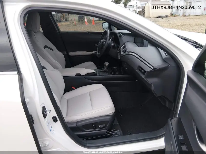 2022 Lexus Ux 250H VIN: JTHX9JBH4N2059012 Lot: 45267866