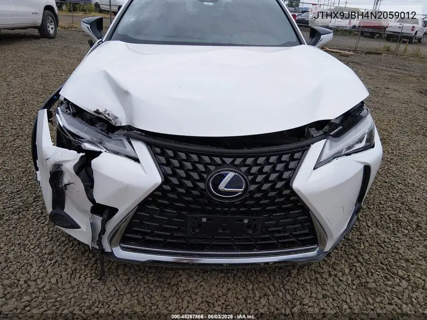 2022 Lexus Ux 250H VIN: JTHX9JBH4N2059012 Lot: 45267866