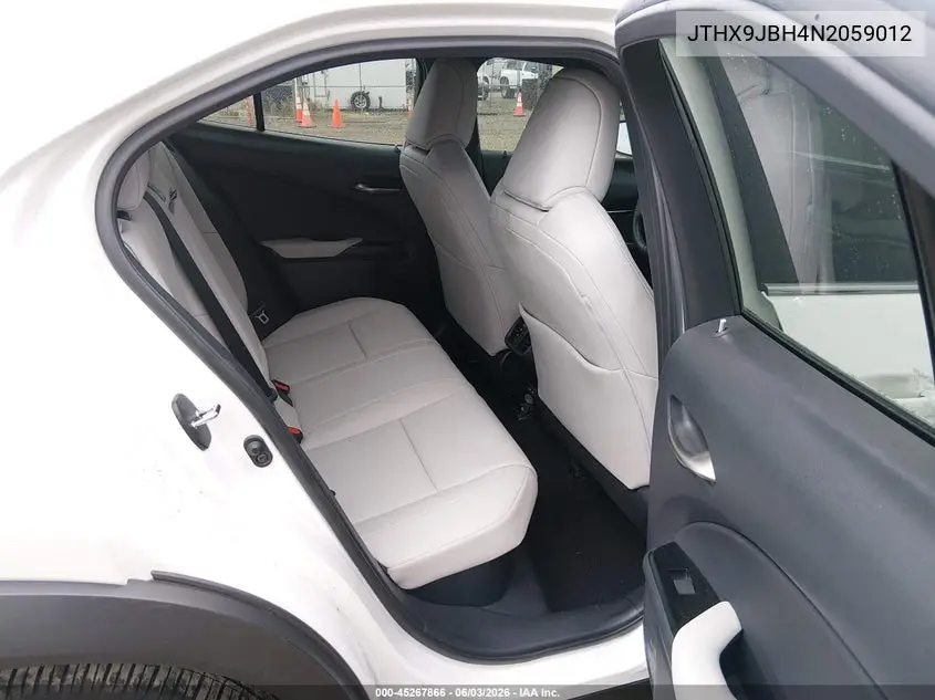 2022 Lexus Ux 250H VIN: JTHX9JBH4N2059012 Lot: 45267866