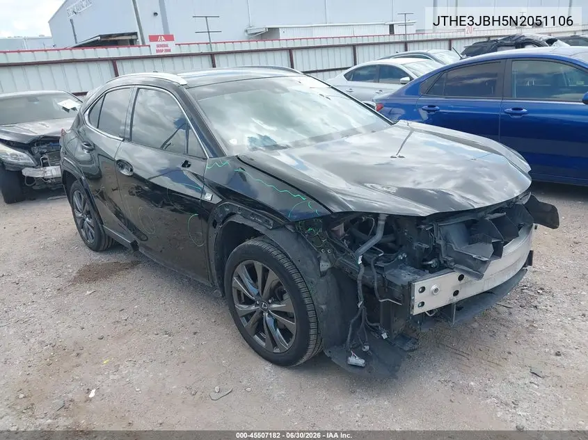 2022 Lexus Ux 200 F Sport VIN: JTHE3JBH5N2051106 Lot: 45507182