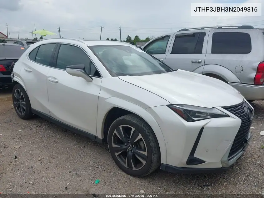 2022 Lexus Ux 200 VIN: JTHP3JBH3N2049816 Lot: 45566365