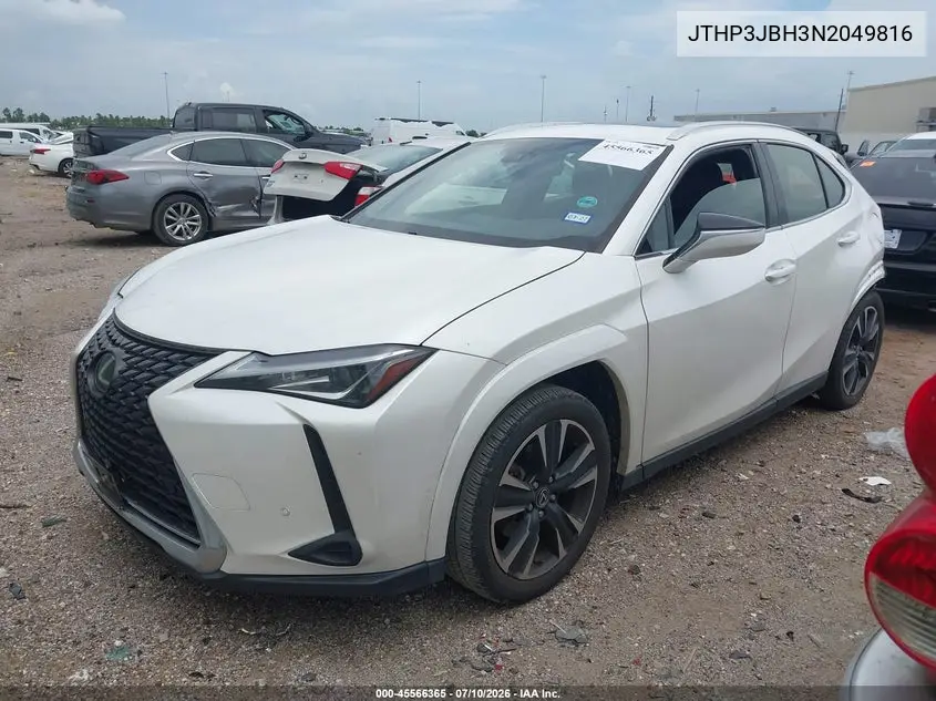 2022 Lexus Ux 200 VIN: JTHP3JBH3N2049816 Lot: 45566365