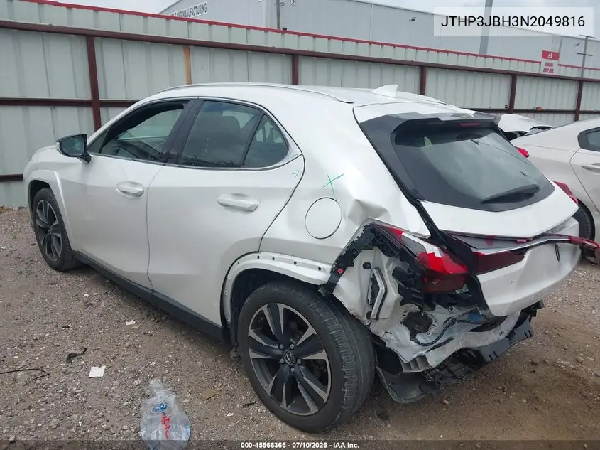 2022 Lexus Ux 200 VIN: JTHP3JBH3N2049816 Lot: 45566365