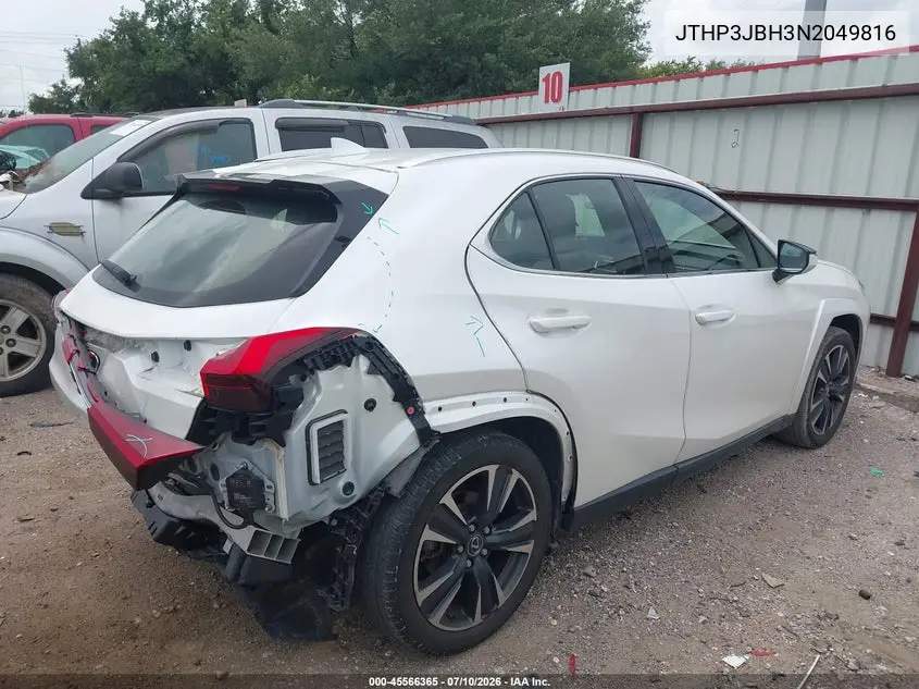 2022 Lexus Ux 200 VIN: JTHP3JBH3N2049816 Lot: 45566365