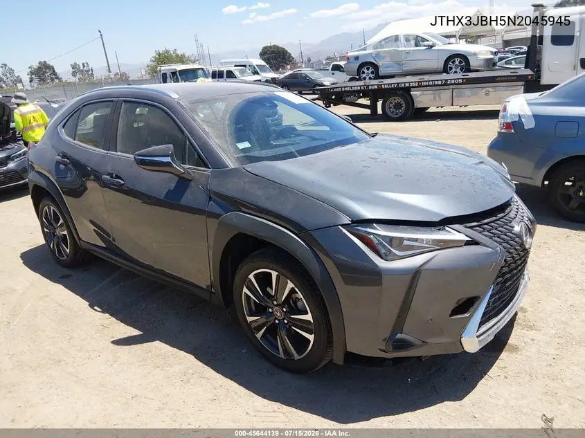 2022 Lexus Ux 200 VIN: JTHX3JBH5N2045945 Lot: 45644139
