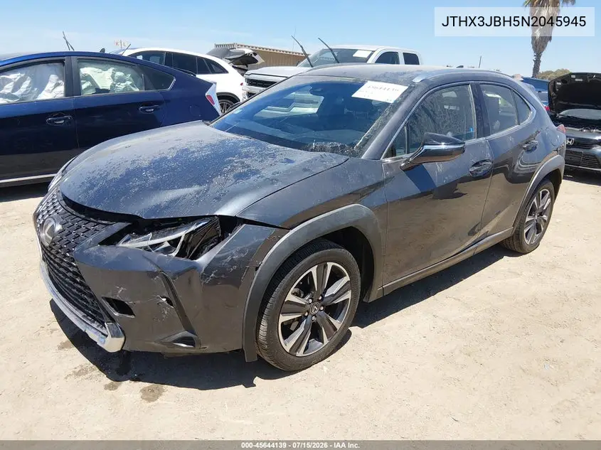 2022 Lexus Ux 200 VIN: JTHX3JBH5N2045945 Lot: 45644139