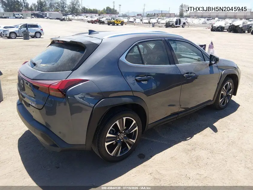 2022 Lexus Ux 200 VIN: JTHX3JBH5N2045945 Lot: 45644139