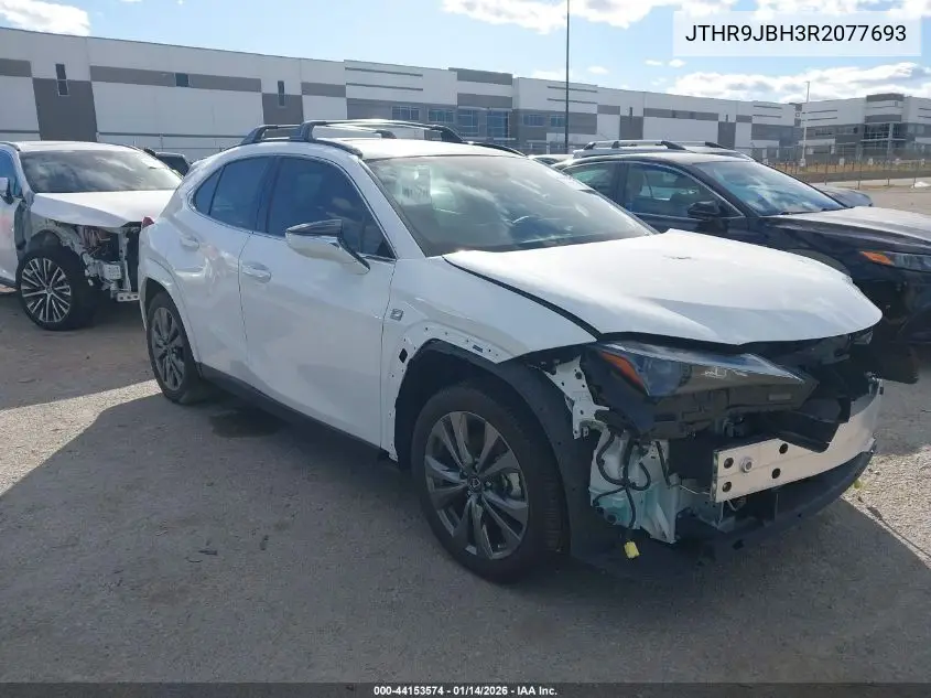2024 Lexus Ux 250H F Sport Handling VIN: JTHR9JBH3R2077693 Lot: 44153574
