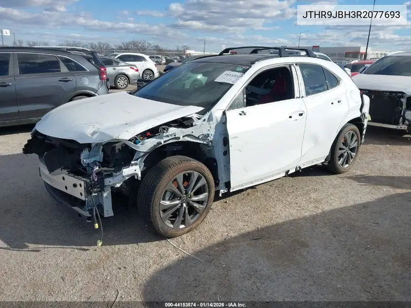 2024 Lexus Ux 250H F Sport Handling VIN: JTHR9JBH3R2077693 Lot: 44153574