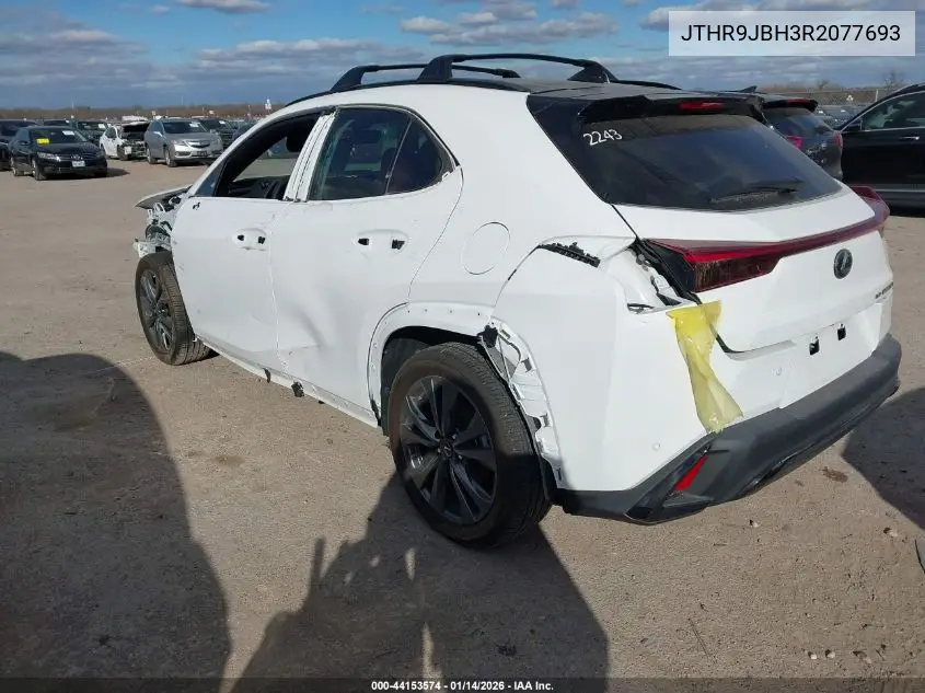 2024 Lexus Ux 250H F Sport Handling VIN: JTHR9JBH3R2077693 Lot: 44153574