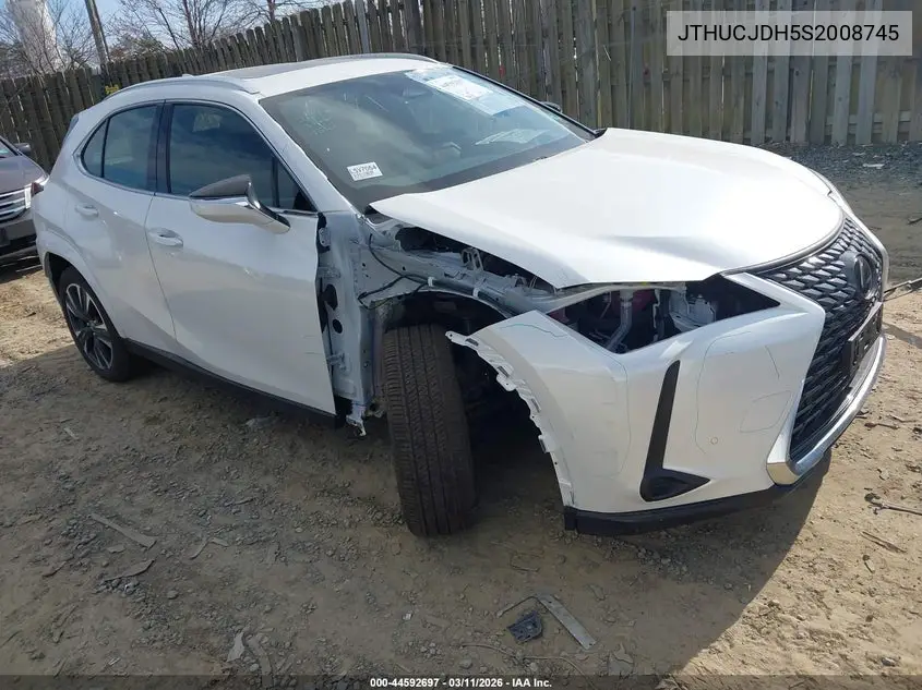 2025 Lexus Ux 300H Premium VIN: JTHUCJDH5S2008745 Lot: 44592697