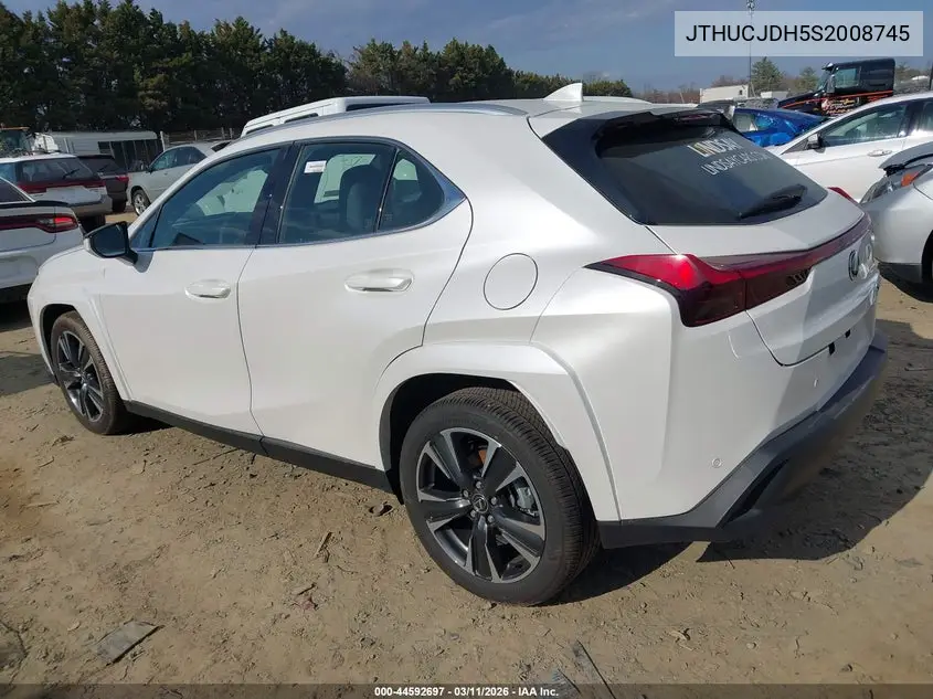 2025 Lexus Ux 300H Premium VIN: JTHUCJDH5S2008745 Lot: 44592697