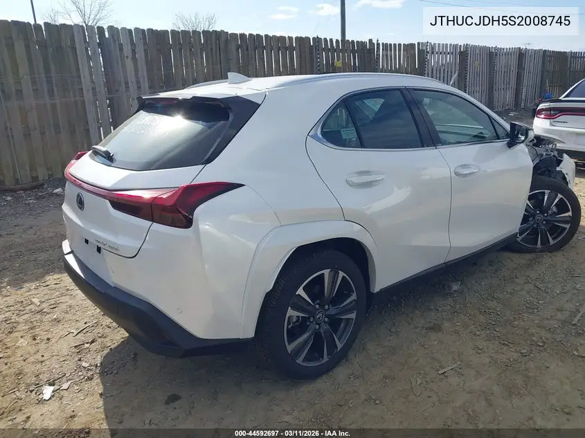 2025 Lexus Ux 300H Premium VIN: JTHUCJDH5S2008745 Lot: 44592697