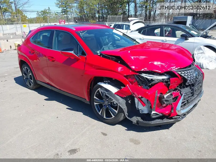 2025 Lexus Ux 300H Premium VIN: JTHUCJDH0S2002612 Lot: 44692085
