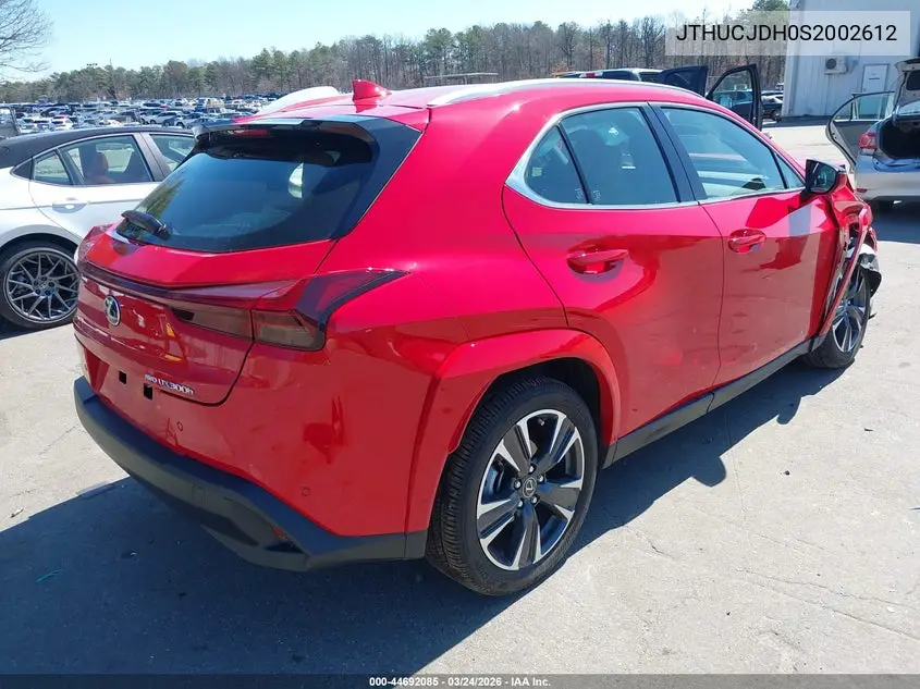 2025 Lexus Ux 300H Premium VIN: JTHUCJDH0S2002612 Lot: 44692085
