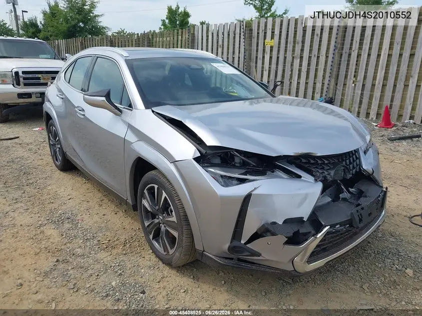 2025 Lexus Ux 300H Premium VIN: JTHUCJDH4S2010552 Lot: 45408525
