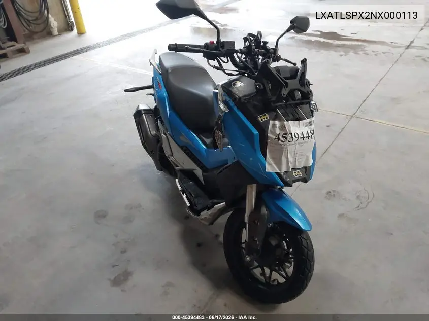 2022 Lifan Kpv VIN: LXATLSPX2NX000113 Lot: 45394483