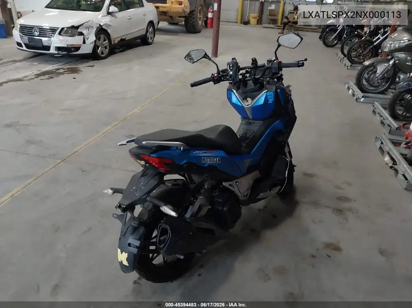 2022 Lifan Kpv VIN: LXATLSPX2NX000113 Lot: 45394483
