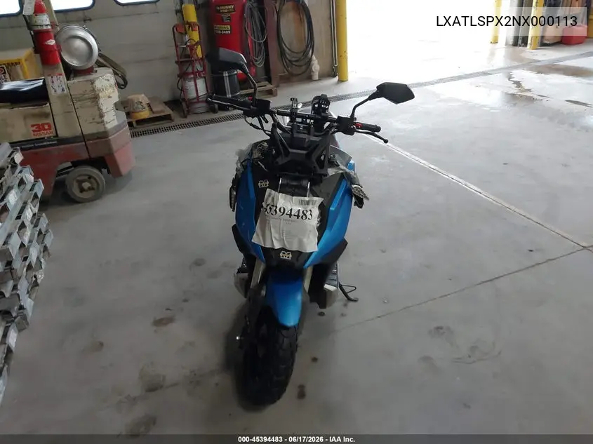 2022 Lifan Kpv VIN: LXATLSPX2NX000113 Lot: 45394483