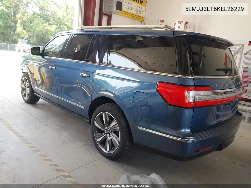 2019 Lincoln Navigator L Reserve VIN: 5LMJJ3LT6KEL26229 Lot: 45444206