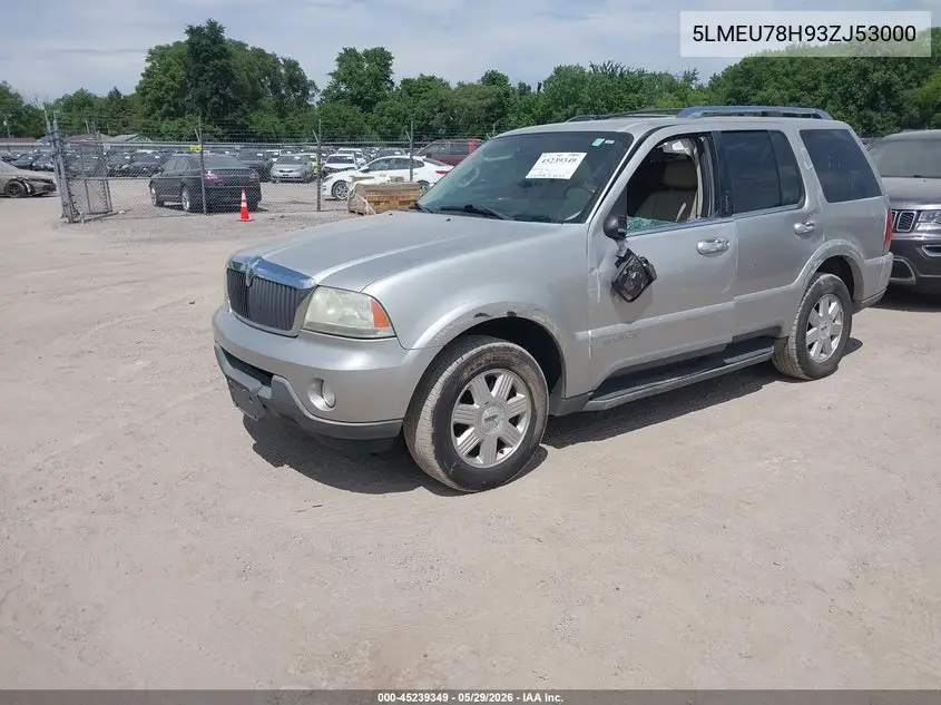 2003 Lincoln Aviator VIN: 5LMEU78H93ZJ53000 Lot: 45239349