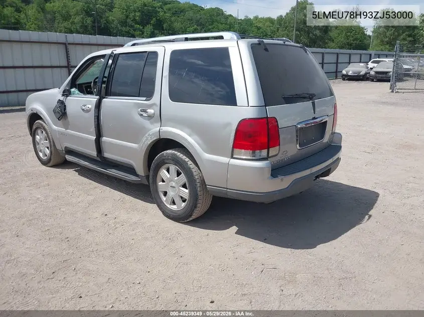 2003 Lincoln Aviator VIN: 5LMEU78H93ZJ53000 Lot: 45239349
