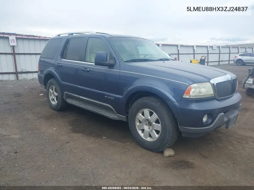 2003 Lincoln Aviator VIN: 5LMEU88HX3ZJ24837 Lot: 45286303