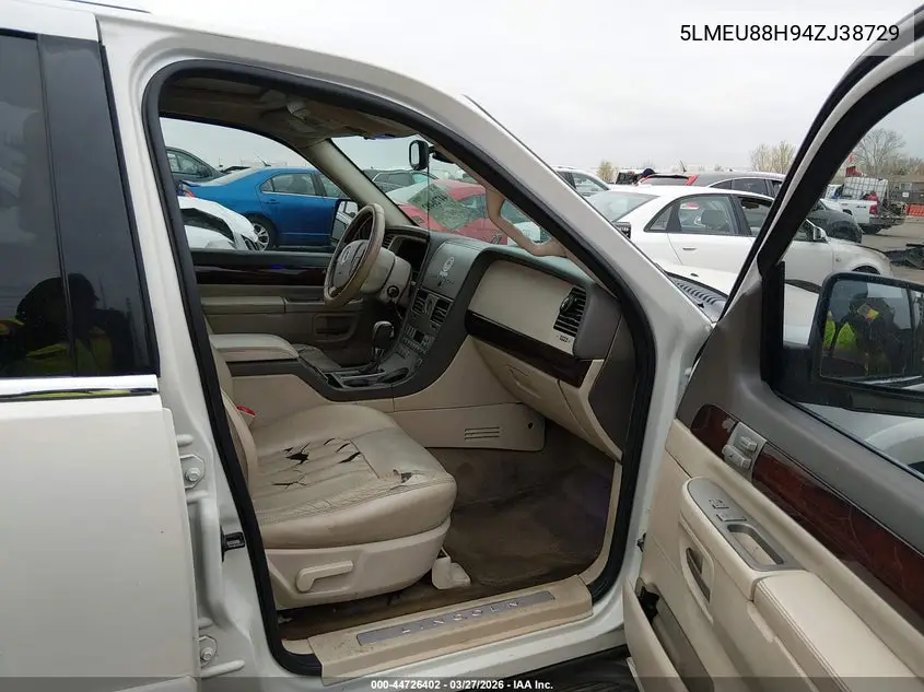 2004 Lincoln Aviator VIN: 5LMEU88H94ZJ38729 Lot: 44726402