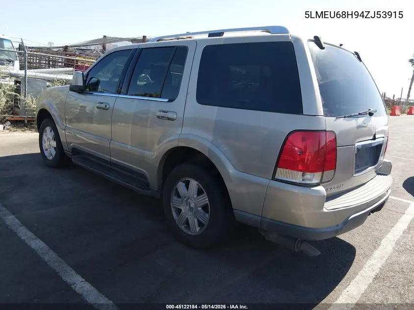 2004 Lincoln Aviator VIN: 5LMEU68H94ZJ53915 Lot: 45122184