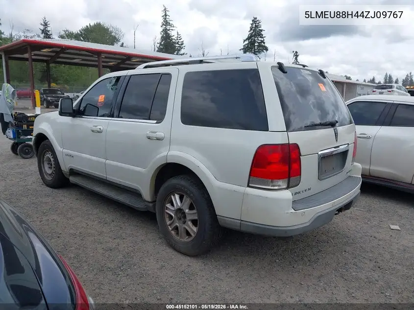 2004 Lincoln Aviator VIN: 5LMEU88H44ZJ09767 Lot: 45152101