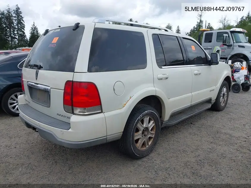 2004 Lincoln Aviator VIN: 5LMEU88H44ZJ09767 Lot: 45152101