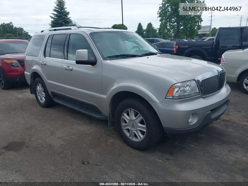 2004 Lincoln Aviator VIN: 5LMEU88H04ZJ44967 Lot: 45331890