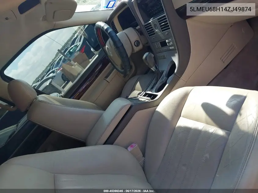 2004 Lincoln Aviator VIN: 5LMEU68H14ZJ49874 Lot: 45366346