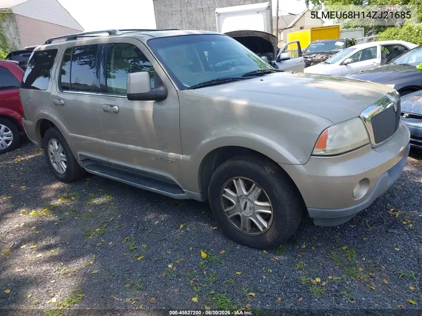 2004 Lincoln Aviator VIN: 5LMEU68H14ZJ21685 Lot: 45527200