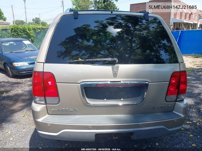 2004 Lincoln Aviator VIN: 5LMEU68H14ZJ21685 Lot: 45527200