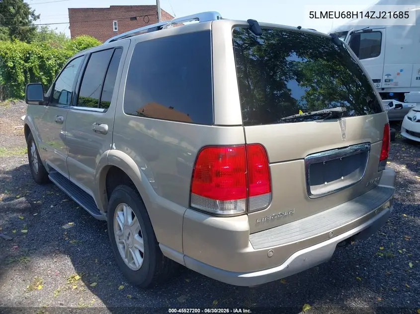 2004 Lincoln Aviator VIN: 5LMEU68H14ZJ21685 Lot: 45527200