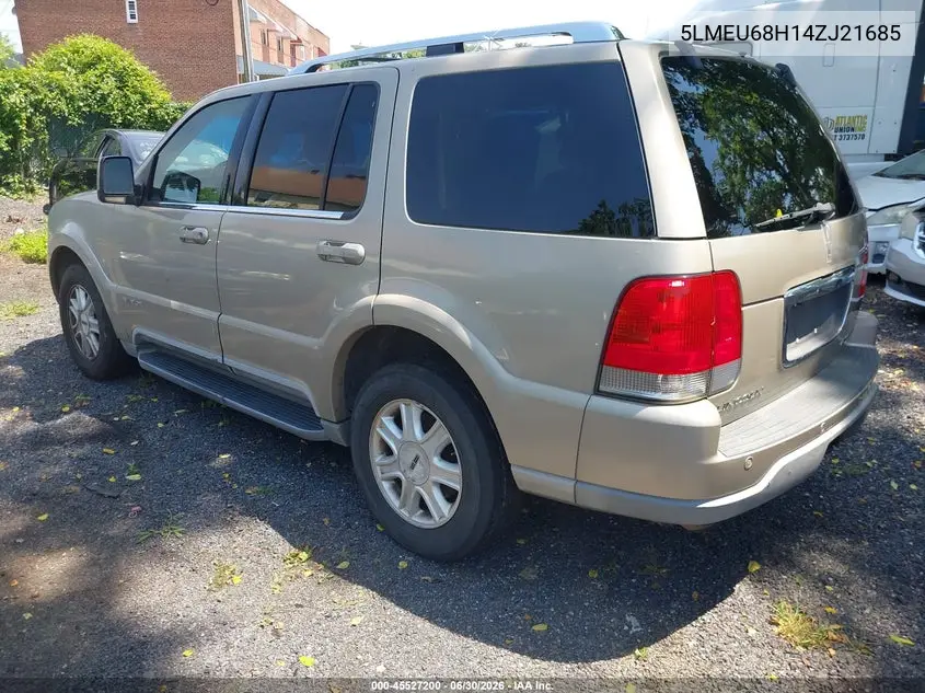 2004 Lincoln Aviator VIN: 5LMEU68H14ZJ21685 Lot: 45527200