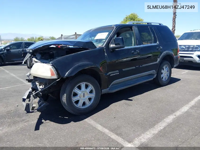 2004 Lincoln Aviator VIN: 5LMEU68H14ZJ47249 Lot: 45586473