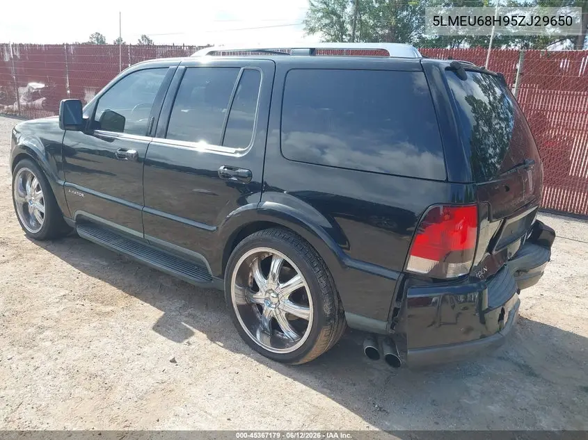 2005 Lincoln Aviator VIN: 5LMEU68H95ZJ29650 Lot: 45367179