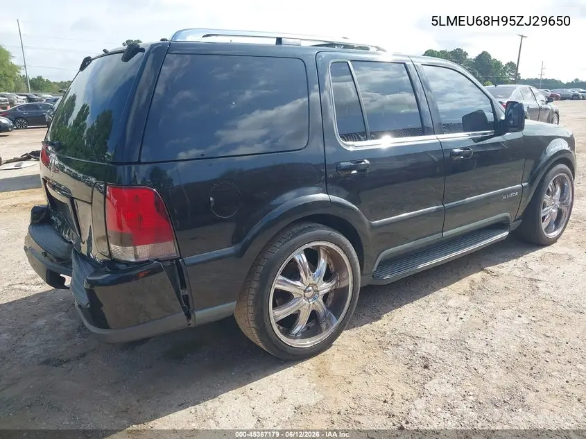 2005 Lincoln Aviator VIN: 5LMEU68H95ZJ29650 Lot: 45367179