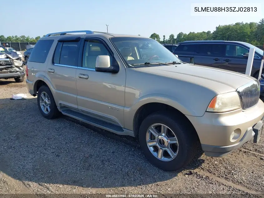2005 Lincoln Aviator VIN: 5LMEU88H35ZJ02813 Lot: 45533163