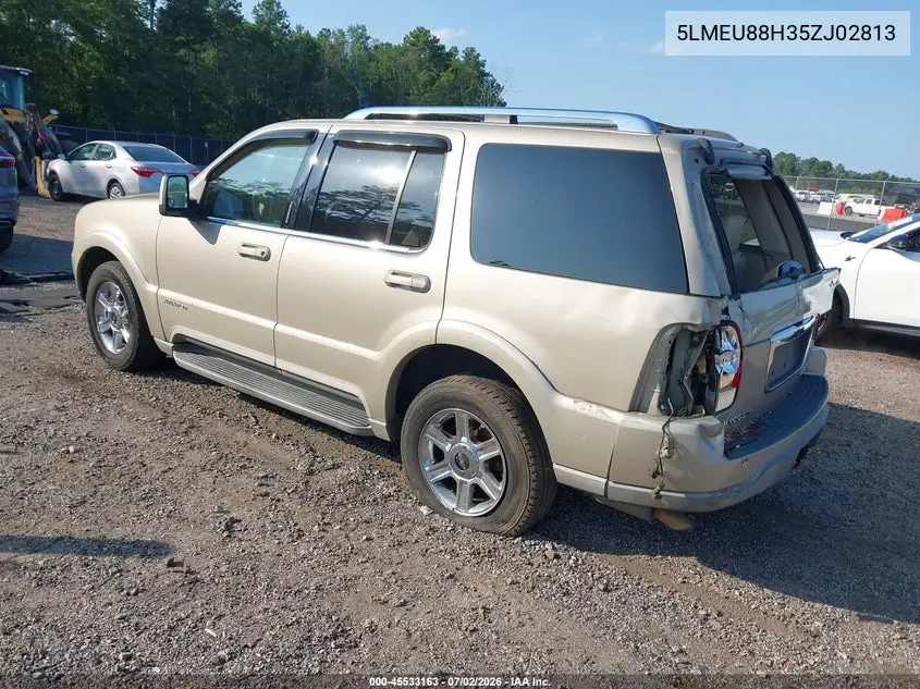 2005 Lincoln Aviator VIN: 5LMEU88H35ZJ02813 Lot: 45533163