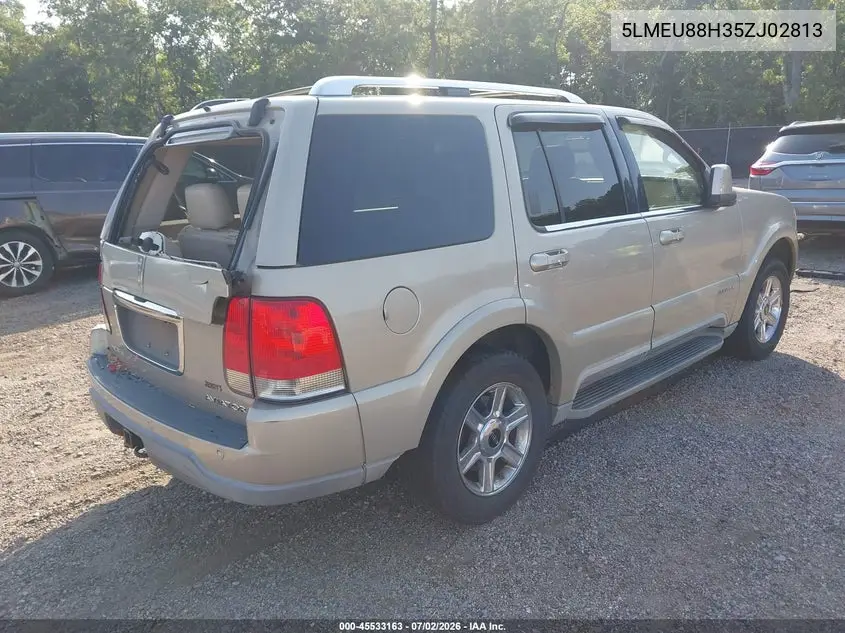 2005 Lincoln Aviator VIN: 5LMEU88H35ZJ02813 Lot: 45533163
