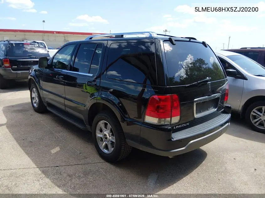 2005 Lincoln Aviator VIN: 5LMEU68HX5ZJ20200 Lot: 45561901
