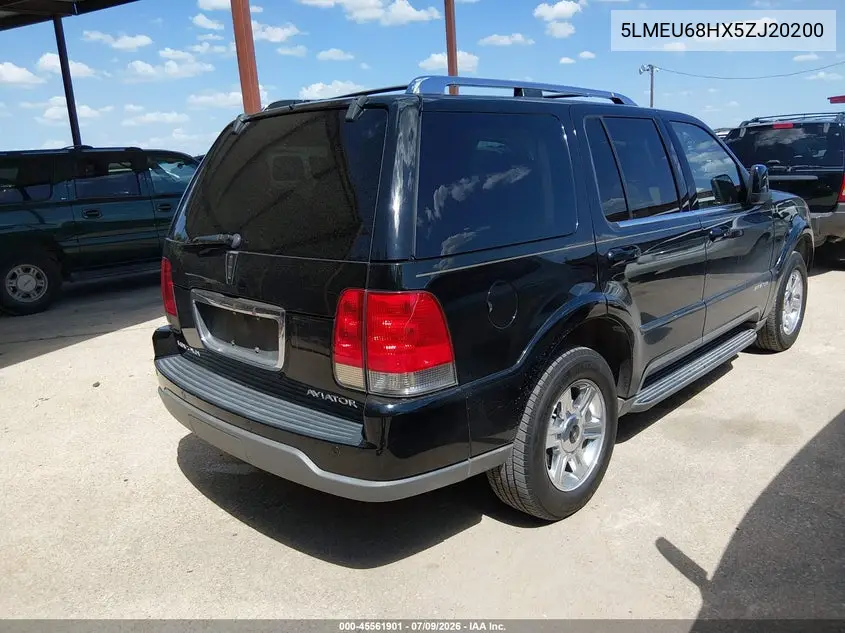 2005 Lincoln Aviator VIN: 5LMEU68HX5ZJ20200 Lot: 45561901