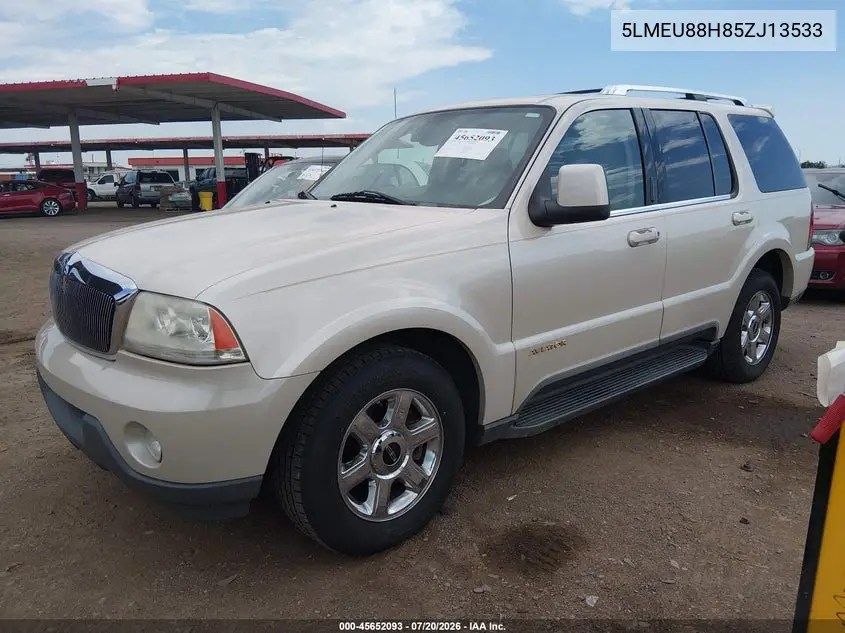 5LMEU88H85ZJ13533 2005 Lincoln Aviator