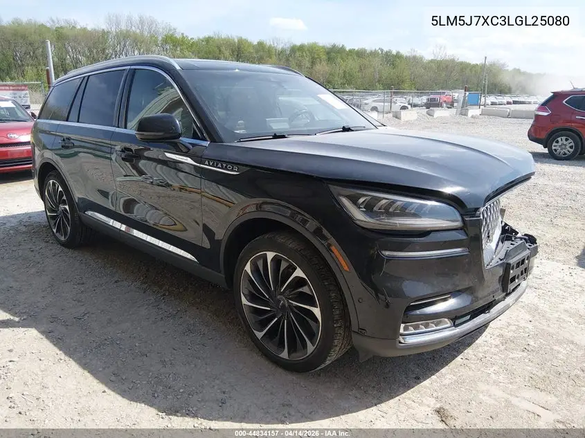 2020 Lincoln Aviator Reserve VIN: 5LM5J7XC3LGL25080 Lot: 44834157